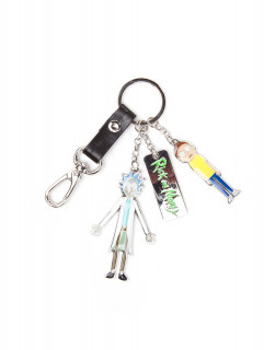 Rick and Morty - Kulcstartó - Character Charms Metal Keychain AJÁNDÉKTÁRGY