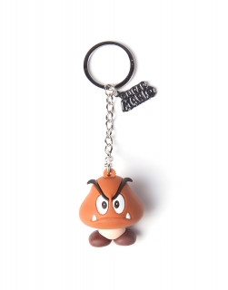 Nintendo - Kulcstartó - Goomba Rubber 3D Keychain AJÁNDÉKTÁRGY