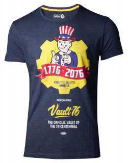 Fallout 76 - Vault 76 Poster Men's T-shirt L AJÁNDÉKTÁRGY