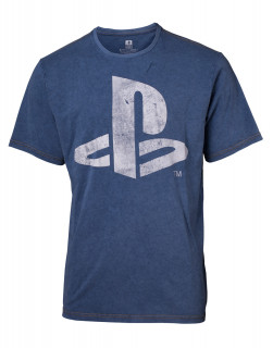 Playstation - Faux Denim Men's - Póló - M Ajándéktárgyak