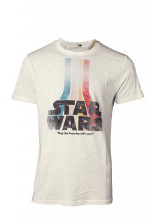 StarWars - Retro Rainbow Logo Men's - Póló - M Ajándéktárgyak