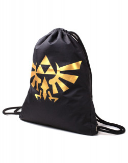 Zelda - Táska - Zelda Generic Metallic Gold Rubber Print Gymbag AJÁNDÉKTÁRGY