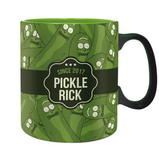 RICK AND MORTY - Bögre - Pickle Rick (460 ml) - Abystyle AJÁNDÉKTÁRGY