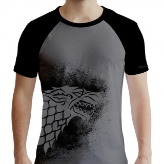 GAME OF THRONES - Póló - Stark - szürke-fekete (XL-es méret) - Abystyle Ajándéktárgyak