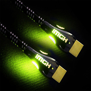 Dragon War HDMI 2.0 Green LED 2 méter kábel PC