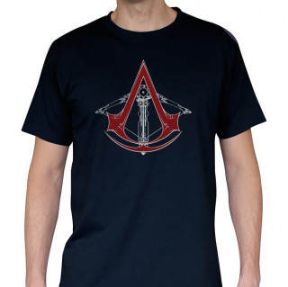 ASSASSIN'S CREED - Tshirt - Póló "AC5 - Crossbow" man SS navy - basic (L-es méret) - Abystyle Ajándéktárgyak