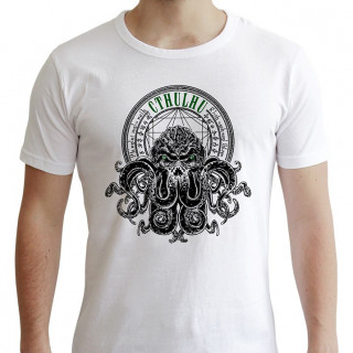 CTHULHU - Tshirt - Cthulhu - man SS white - new fit (XL-es méret) - Abystyle AJÁNDÉKTÁRGY