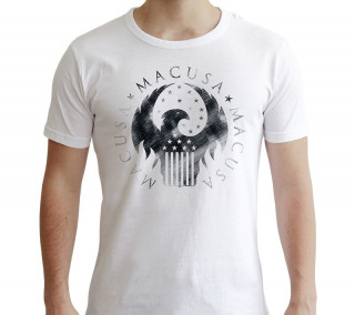 FANTASTIC BEASTS - Tshirt - Póló "MACUSA" man SS white - new fit (XL-es méret) - Abystyle Ajándéktárgyak