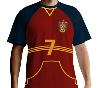 HARRY POTTER - Tshirt - Póló "Quidditch jersey" man SS red - premium (S-es méret) - Abystyle Ajándéktárgyak