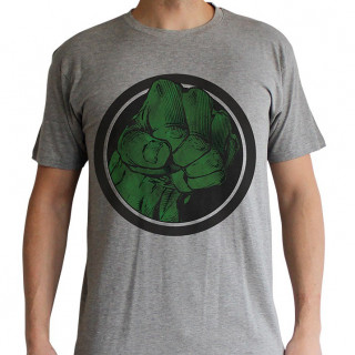 MARVEL - Póló "Hulk Smash" man SS sport grey - basic (XXL-es méret) - Abystyle AJÁNDÉKTÁRGY