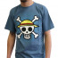 ONE PIECE - Tshirt - Póló "Skull with map" man SS stone blue - basic (S-es méret) - Abystyle thumbnail