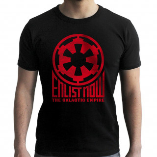STAR WARS - Tshirt - Póló "Galactic Empire" man SS black - new fit (S-es méret) 