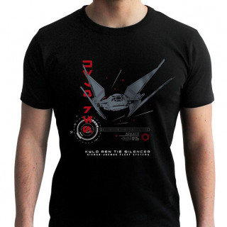 STAR WARS - Tshirt - Póló "Tie Silencer E8" man SS black - new fit (XL-es méret) - Abystyle Ajándéktárgyak