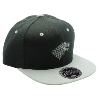 GAME OF THRONES - Snapback Sapka - Stark - Fekete & Szürke - Abystyle AJÁNDÉKTÁRGY