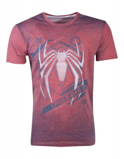 Spiderman - Acid Wash Spider Men's - Póló (M-es méret) AJÁNDÉKTÁRGY