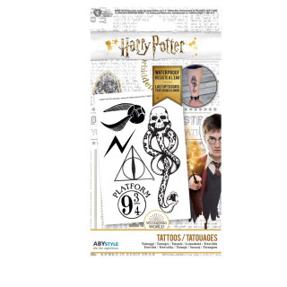 HARRY POTTER - Tattoos - 15x10cm - Tetoválás matrica - Abystyle Játék