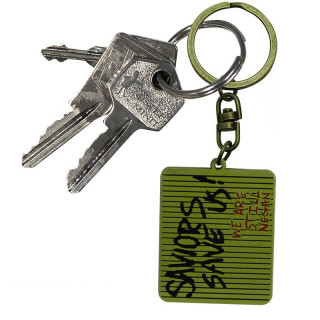 THE WALKING DEAD - Keychain "Saviors save us" - Kulcstartó - Abystyle AJÁNDÉKTÁRGY