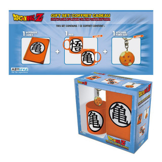 DRAGON BALL -- Pck Mug320ml + Keyring + Notebook "Kame Symbol" - Ajándékcsomag - Abystyle AJÁNDÉKTÁRGY