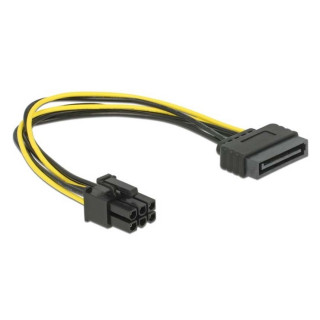 Delock Kábel - 82924 (SATA 15 pin -> 6 pin PCI Express) 