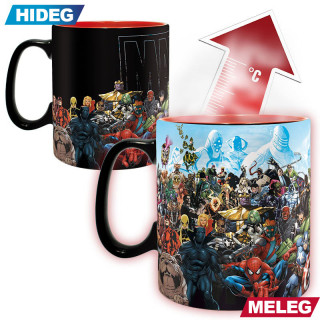 MARVEL - Mug Heat Change - 460 ml - "Marvel Heroes" - with box - Bögre - Abystyle Ajándéktárgyak