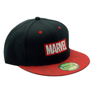 MARVEL - Snapback Cap - Black & Red - Logo - Sapka - Abystyle AJÁNDÉKTÁRGY