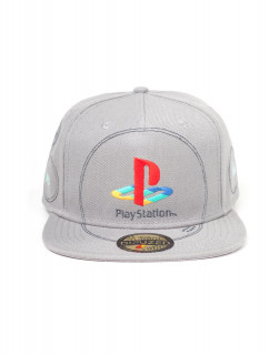 PlayStation - Silver Logo Snapback Sapka AJÁNDÉKTÁRGY