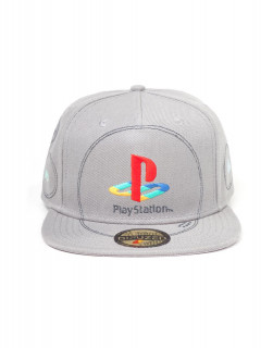 PlayStation - Silver Logo Snapback Sapka 