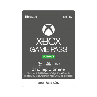 Kedvezményes Game Pass Ultimate 3  hónapos előfizetés (DIGITÁLIS KÓD) (Gépcsomagok és kontrollerek mellé 2020) (BUNDLE) 