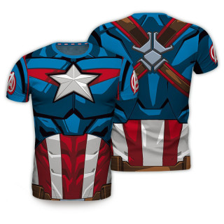 MARVEL - Tshirt cosplay "Captain America" man XL - Póló - Abystyle AJÁNDÉKTÁRGY