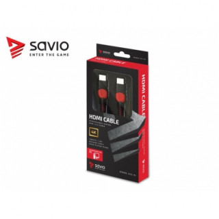 SAVIO GCL-04 HDMI kábel v2.0 3 m piros PC