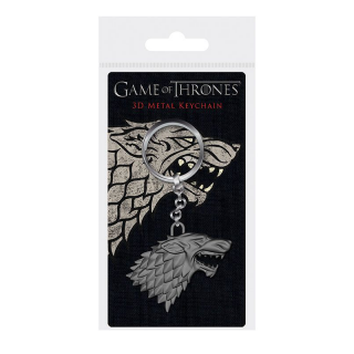 Game Of Thrones 3D Metal Keychain Stark Sigil 6 cm - Fém kulcstartó AJÁNDÉKTÁRGY