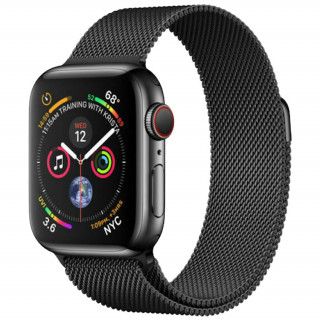 Apple Watch Series 5 44mm (GPS+Cellular) Space Black Stainless Steel with Black Milanese Loop Mobil