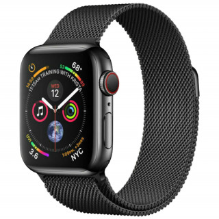 Apple Watch Series 5 44mm (GPS+Cellular) Space Black Stainless Steel with Black Milanese Loop 