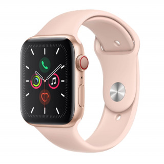 Apple Watch Series 5 44mm (GPS+Cellular) Gold Aluminium Case with Pink Sand Sport Band 