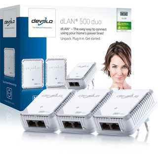 Devolo dLAN 500 duo Network Kit áramLAN (D 9121) 