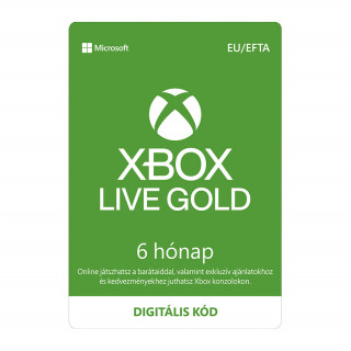 Xbox Live Gold 6 hónapos előfizetés (letölthető) XBOX ONE