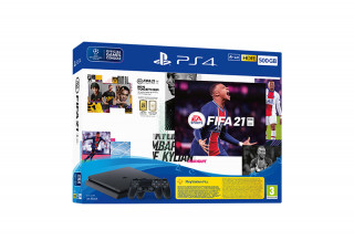 PlayStation 4 (PS4) Slim 500GB + FIFA 21 + második DualShock 4 kontroller (használt) PS4