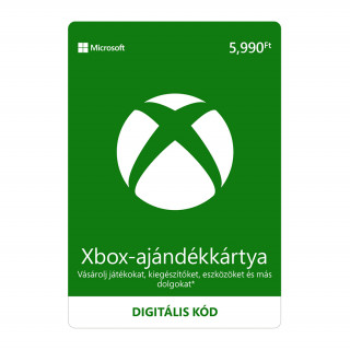 5990 forintos Microsoft XBOX ajándékkártya digitális kód 