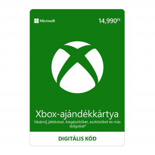 14990 forintos Microsoft XBOX ajándékkártya digitális kód 