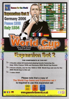 The World Cup Game - expansion set 2 Játék