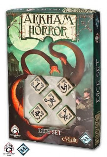 Arkham Horror Dice Set - Beige/Black Játék