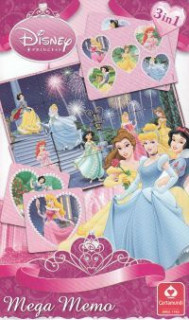 Princess - Disney Hercegnők MEGA memo dobozos játék Játék