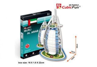 3D puzzle - Burj Al Arab (Dubai) 17 db-os Játék