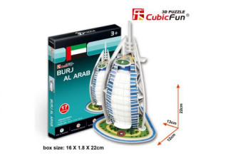 3D puzzle - Burj Al Arab (Dubai) 17 db-os 