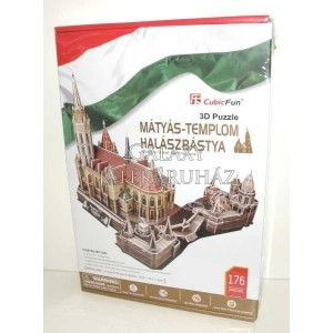 Mátyás-templom és Halászbástya 176 db-os 3D puzzle Játék