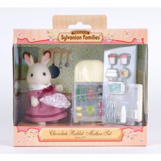 Sylvanian Families - Csoki Nyuszi mama hűtőszekrénnyel Játék