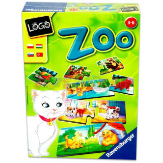 Ravensburger Logo Zoo: állatok és kölykeik Játék