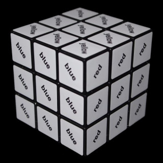 Rubik Fekete 3x3 szöveg kocka Játék