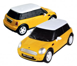 3D Puzzle - Mini Cooper - sárga 