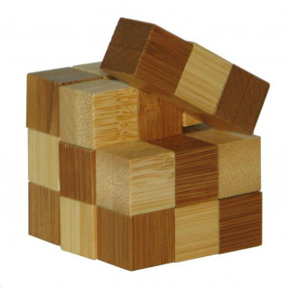3D Bambusz puzzle -Snake cubes **473128 Játék
